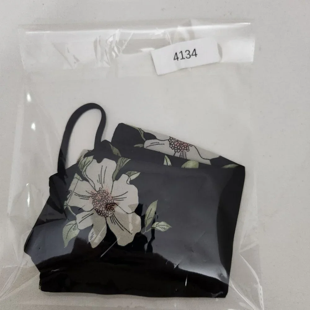 Timing Camisole Womens Size M Floral Black Sleeveless Polyester Whimsigoth